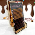 Abonnie Soft Premium Brown Lashes Extension M Curls Brown 03 0.05 0.07 Cashmere Lash Extensions Brown Lashes Extension