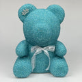 Every love Wholesale Price Artificial Diamond studded Rose Teddy Bear Gift Flower Bubble Diamond Rose Bear