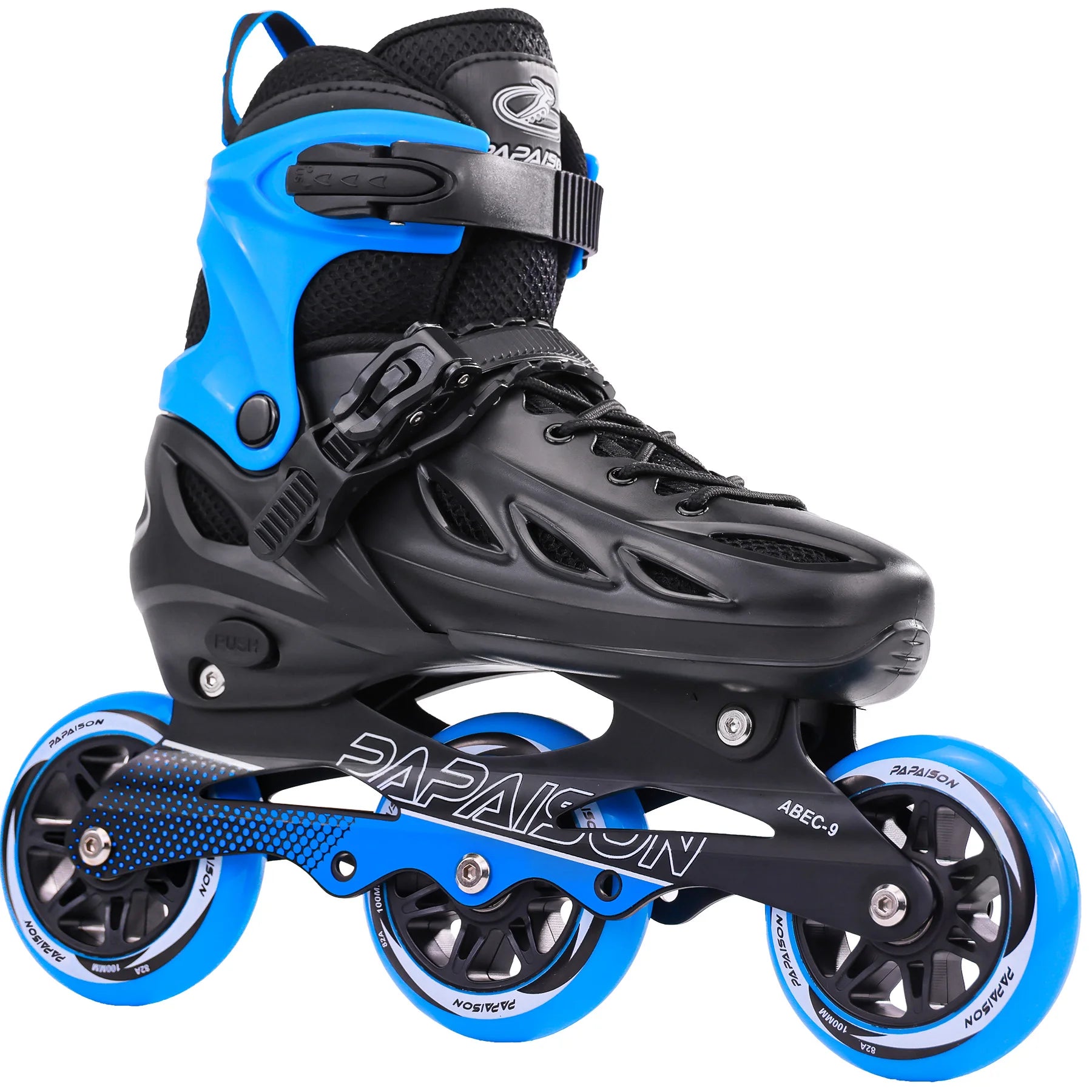 PAPAISON New Design Adults Kids 3 100mm PU Wheels Inline Skates Speed Skates Freestyle
