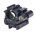 HD112 Red Dot Sight Optical Reticle Scope Reflective 4-Line Holographic Red/Green Laser Aided for Hunting Shooting Accessory