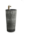 Jingdezhen Hand Made Ceramic Vertical Wiredrawing One Piece Basin for Bathroom or Garden