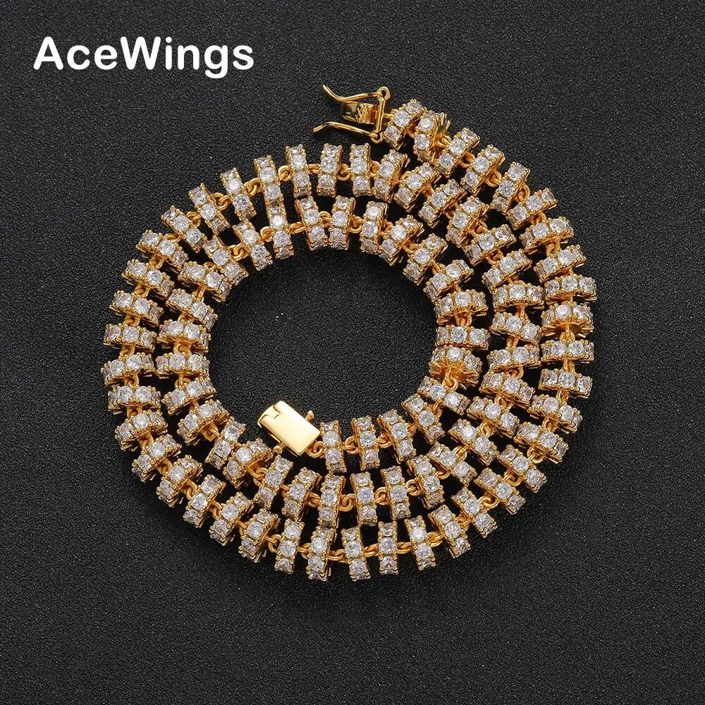 BC142  8mm Round Tennis Chain Women Tennis Necklace Iced Out Hip Hop Jewelry