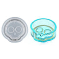 B-5521 Skulls Ashtray Crystal Glue Epoxy Resin Mold Jewelry Storage 3D Silicone Mould Handmade Diy Crafts Making Tools