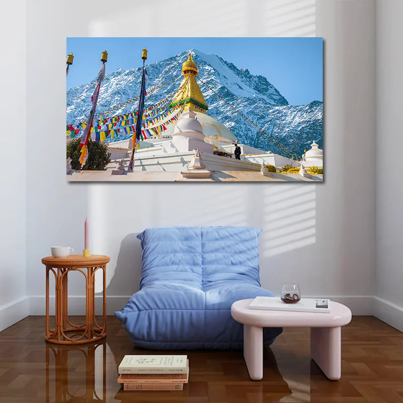 Wholesale Nepal Kathmandu Landscape Canvas Painting Print Wall Art Nature Landscape Wall Decor for Home Decoration