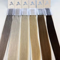 Private Label 18 Inch Platinum v Light Indian Hair Extensions Custom 100% Curly Tape Hair Device Extension