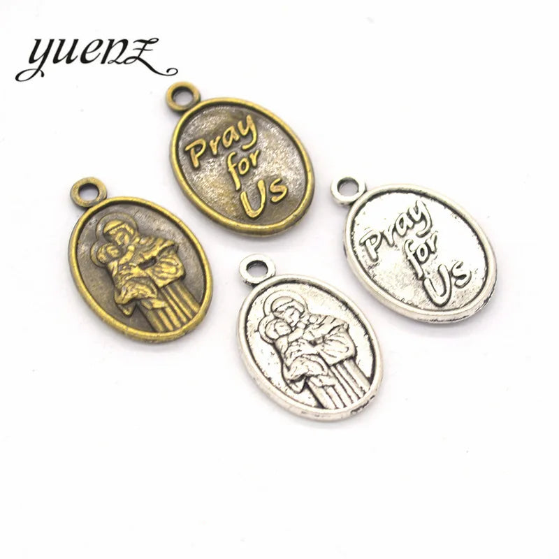 YuenZ 2 Color Antique Silver Plated Virgin Mary Charms Pendant DIY Handmade Jewelry Accessories 19*12mm I104