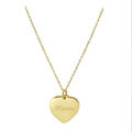 925 Silver Personalized Initial Necklace Custom Gold Heart Necklace Minimalist Necklace for Women