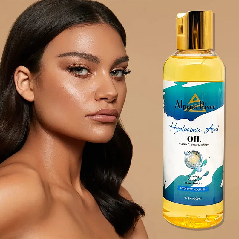 OEM Custom Logo Hyaluronic Acid Skin Moisturizing Antioxidant Skin Oil Moisturizing Anti-Aging Essential Oil (New) for Body