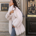 New Winter Thick Fur Coat Fur Jacket Luxury Real Fox Fur Coat Women
