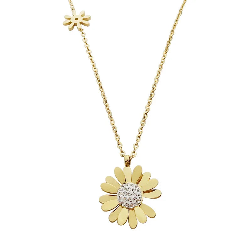 Classic Jewelry Niche Design Sense Simple Temperament Women Earrings Necklace Set Jewelry