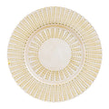 2025 Fashion Gold Silver Glass Charger Plate Luxury Round Dinner Plates X-ray Design for Dinner Wedding Party Decoration