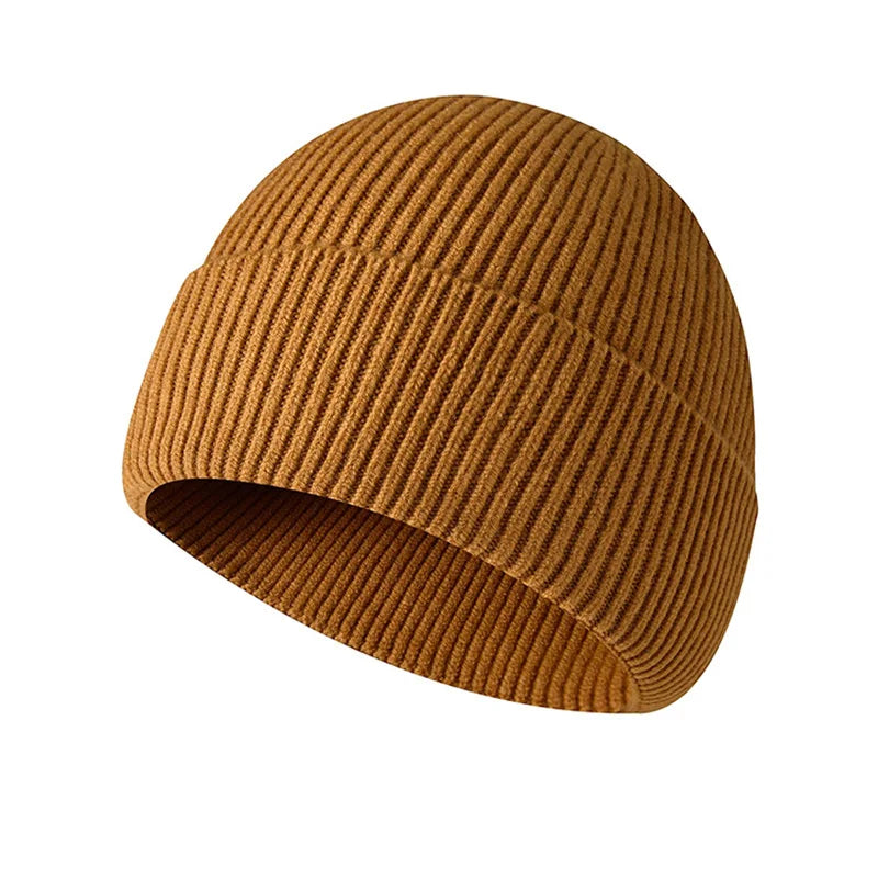 Wholesale Unisex Knit Winter Beanie with Designer Custom Logo Cuff Acrylic Outdoor Travel for Men Women
