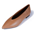 Elegant Top Grade Sheepskin Pointed Women's Loafer Shoes Genuine Leather Casual Flat Ballet Shoes Customize