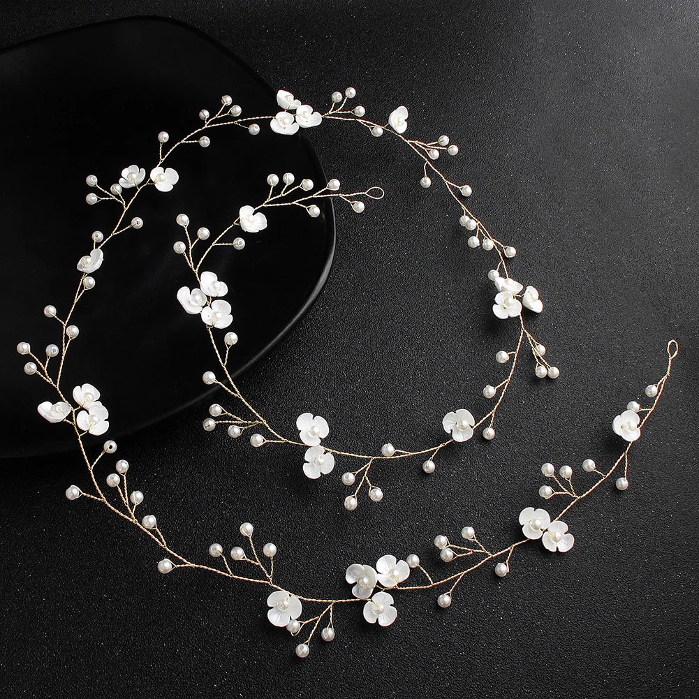 Classic Crystal Wedding Hair Vine Bridal Hair Jewelry Accessories Headpieces Women Headbands Princess Tiaras and Crowns