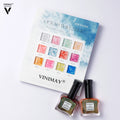 Vinimay Nail Metallic Sea Wave Blooming Liquid 12 Colors Sea Foam Blooming Ink Gel Nail Polish Bloom Gel Paint Nail Art