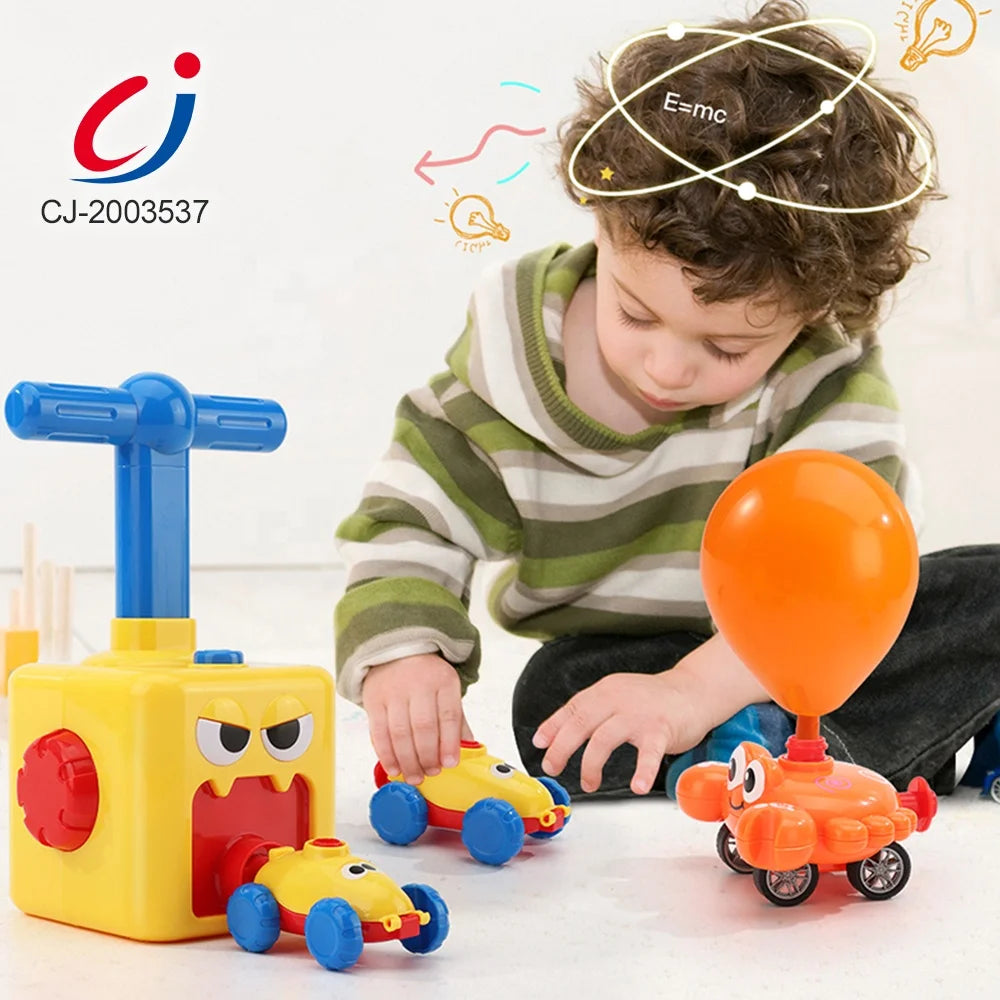 2025 New Design Funny Toys Balloon Toy Set Balloon Hand Pump With Cute Design With Car for Kids