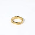 Popular Minimalist Statement Stackable Ring Jewelry Stainless Steel  Plated Knot Twist Rings for Women