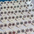 Spiritual Crystal Healing Stone Natural Garden Quartz 925 Sterling Silver Needle Stud Earrings for Anti Stress and Anxiety