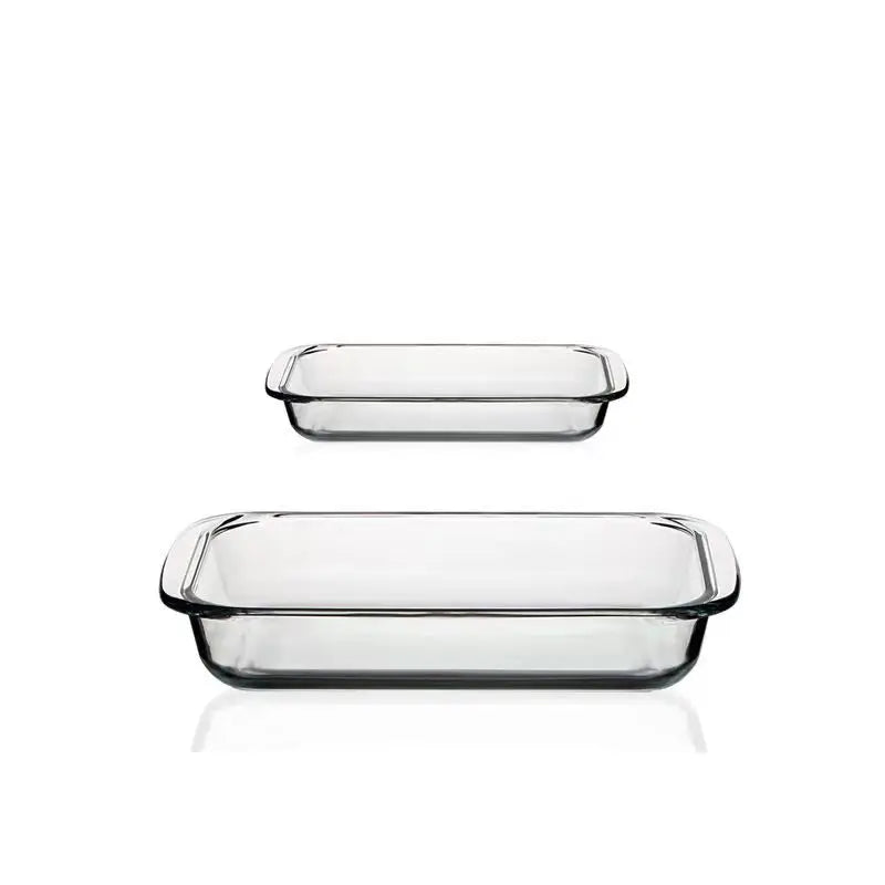 18 Pieces Set Glass Backing Tray Lunch Box Oven Safe Food Container Borosilicate Glass Ovenware Kitchen Multifunctional