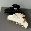ZiTeng French Light Luxury High-end Acetate Bow Clip Pearl Style Fashionable Versatile Fresh High Ponytail Hair Clip