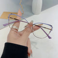 95-222 Metal Anti Blue Light Glasses 2023 Glasses Frames Optical Oculos Designer Eyewear Cat Eye Optical Glasses Frame for Women