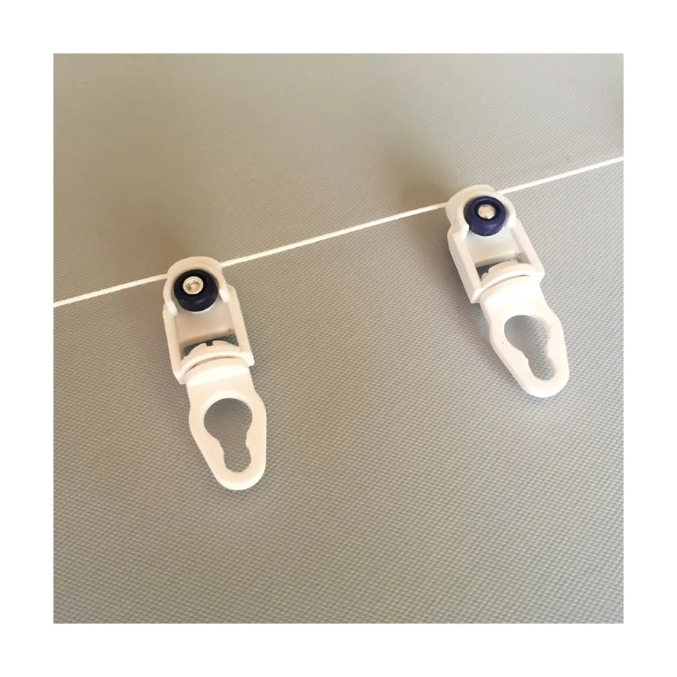 S Fold Curtain Rod Motorized Drapery Drape Track S-wave Automatic Hardware S-fold Rail Wave Ripple Fold 60 mm Runner