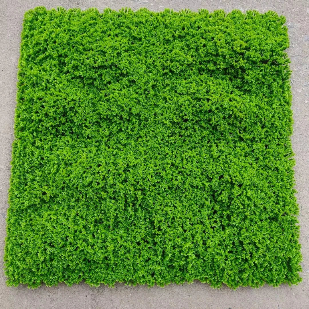 UV Resistant Plastic Artificial Hanging Boxwood Grass Plants Indoor Outdoor Decor Green Wall Hedge Design Easy Installation