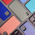 Magic Square Style Texture Hot Stamp GRS Recycled PU Synthetic Leather for Phone Cases Notebooks Binder Packaging Sofas/Bags