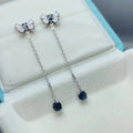 Factory Supply Wholesale Hot Popular Vintage Non Tarnish Fashion 925 Sterling Silver Gold Plated Natural Sapphire Wedding Party