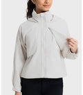 Custom LOGO Windproof Outdoor Jacket Waterproof Coat Multi Pockets Work Uniform Winter Windbreaker Soft Shell Jacket for Women