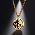 Goddess of the Hunt and Archery Artemis Necklace Ancient Greek Mythology Stainless Steel Jewelry Archery Hunter Gifts