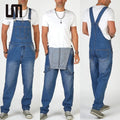 OEM Service Wholesale Hot Selling Trending Men Casual Denim Overalls Plus Size 3XL Straight Jeans Jumpsuit
