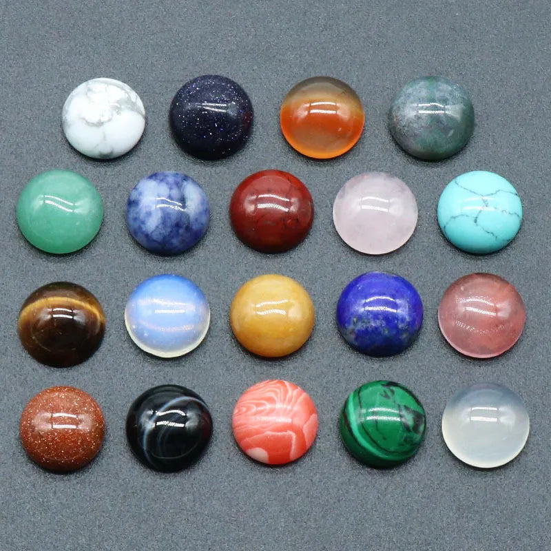 10mm Natural Gemstone Crystal Stone Cabochon for Jewelry Making Ring