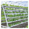 Agricultural Greenhouse PVC Grow Gutter NFT Hydroponics System square Channel