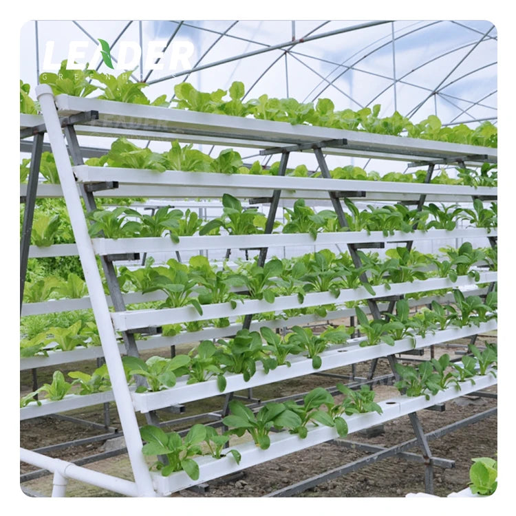 Agricultural Greenhouse PVC Grow Gutter NFT Hydroponics System square Channel