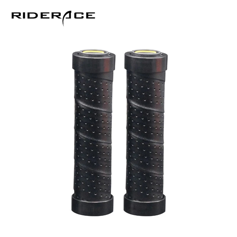 RIDERACE Bicycle Grips Comfortable Non-slip Moisture Absorption MTB Handlebar Tape Punch PU Road Bike Ultralight Cycling Parts
