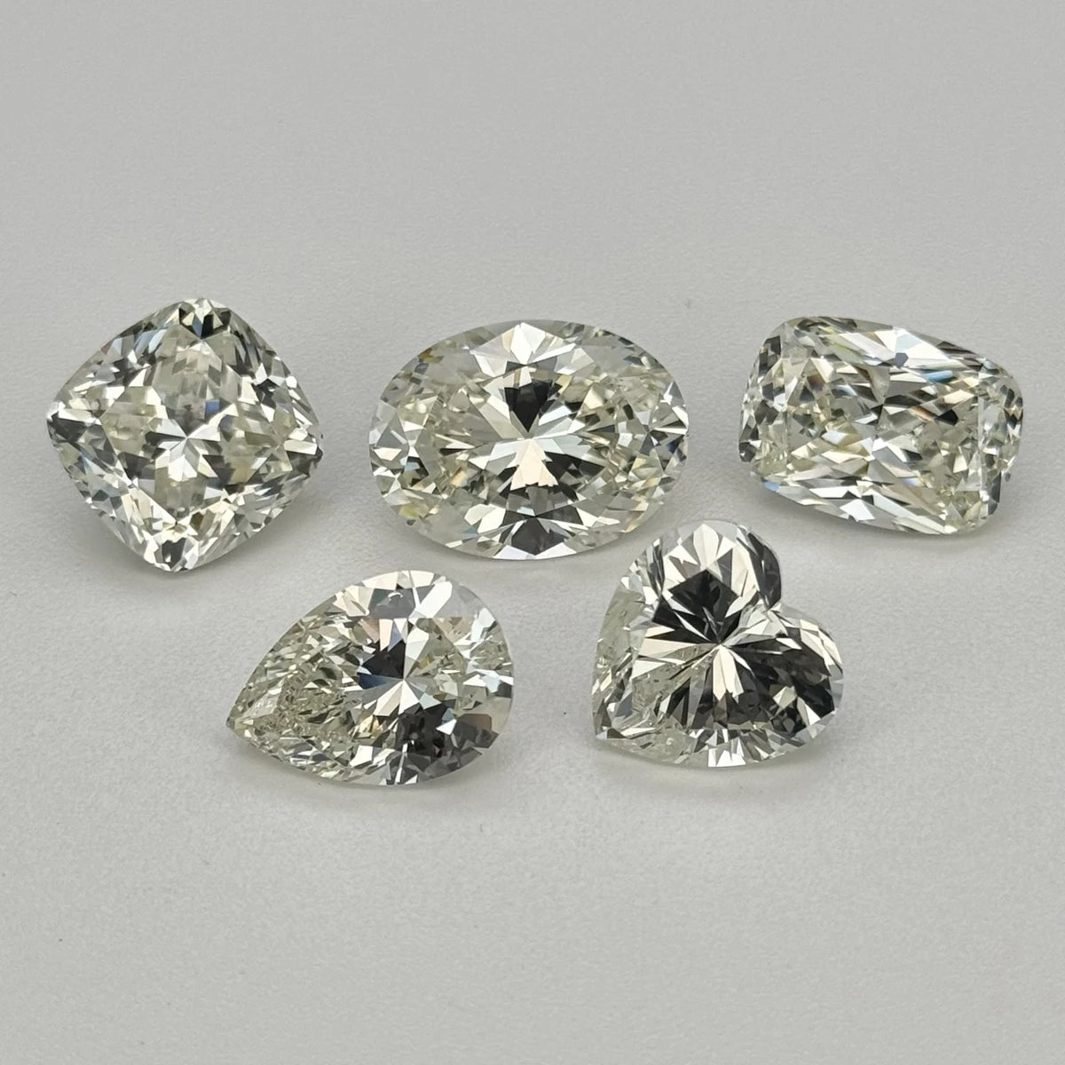 HQ GEMS Mixed Shape Light Yellow 6A Wuzhou CZ Synthetic Cubic Zirconia Loose Gemstones for Jewelry Making