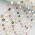 50cm/Lot C339 Handmade Chain Natural Pearl Stone Nickel-Free Stainless Steel for DIY Jewelry Making Bracelet Necklace