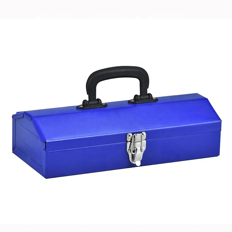 CE 14 Inch Iron SPCC Waterproof Shockproof Dustproof Powder Coated Lockable Portable Tool Chest Toolbox JMST Mechanical Hand