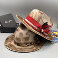 Hot Sale Woolen Felt Fedora Jazz Cowboy Hat Vintage Breathable Fedora Hat for Men and Women