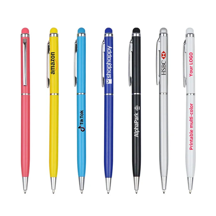 BKS Custom Logo Metal Gel Pen Personalized Promotional with 1.0mm Writing Width Black Ink Custom Color Options Advertising