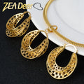 Good Quality Jewelry Sets 18k Gold Plated Cheap Necklace and Earrings Jewelry Set