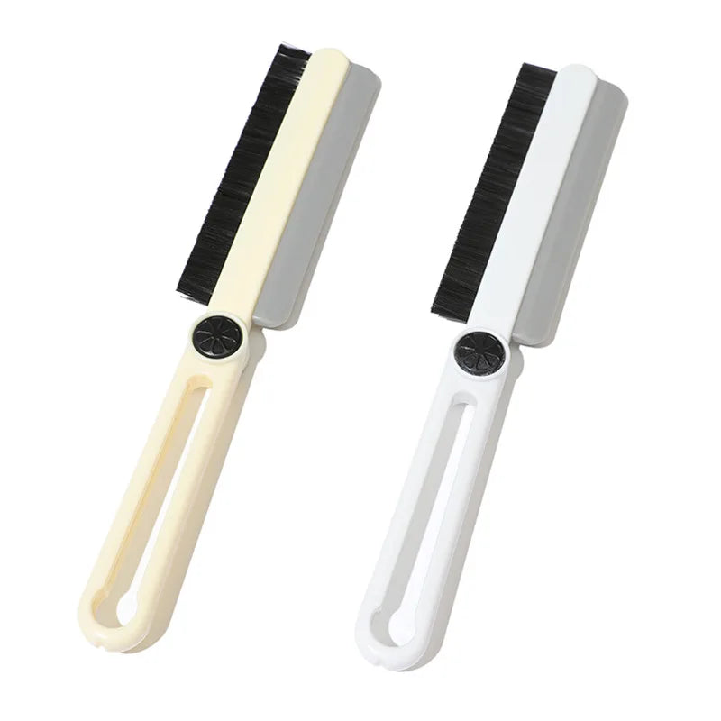 New Multifunctional Plastic Crevice Brush Cleaning Tool Long Handle Dead Corner Scrub for Hard Hair Car Window Glass Pet