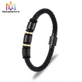 Trendy Minimalist Leather Cable Braided Wrap Bracelet Fashion Variety Bracelet