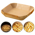 50pcs Square Air Fryer Disposable Paper Non-Stick Baking Parchment Paper Oil-proof WaterProof