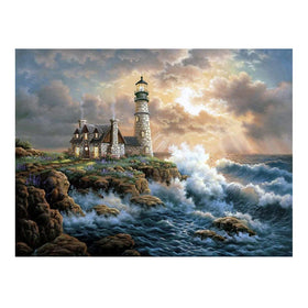Home Decorations for Sale Diamond Painting Kit Coast House and Lighthouse Diy 5d Diamond Embroidery Full Drill Art Mural
