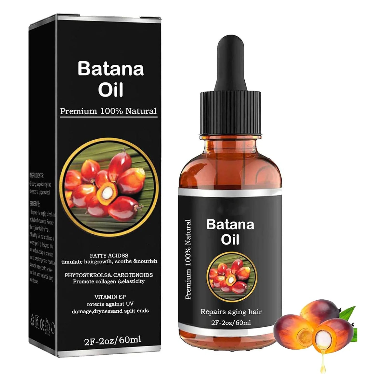 Customizable Heat Protect Spray Hair Serum Oil Sheen Spray for Hair Heat Protection for Damage Hair Batana Oil