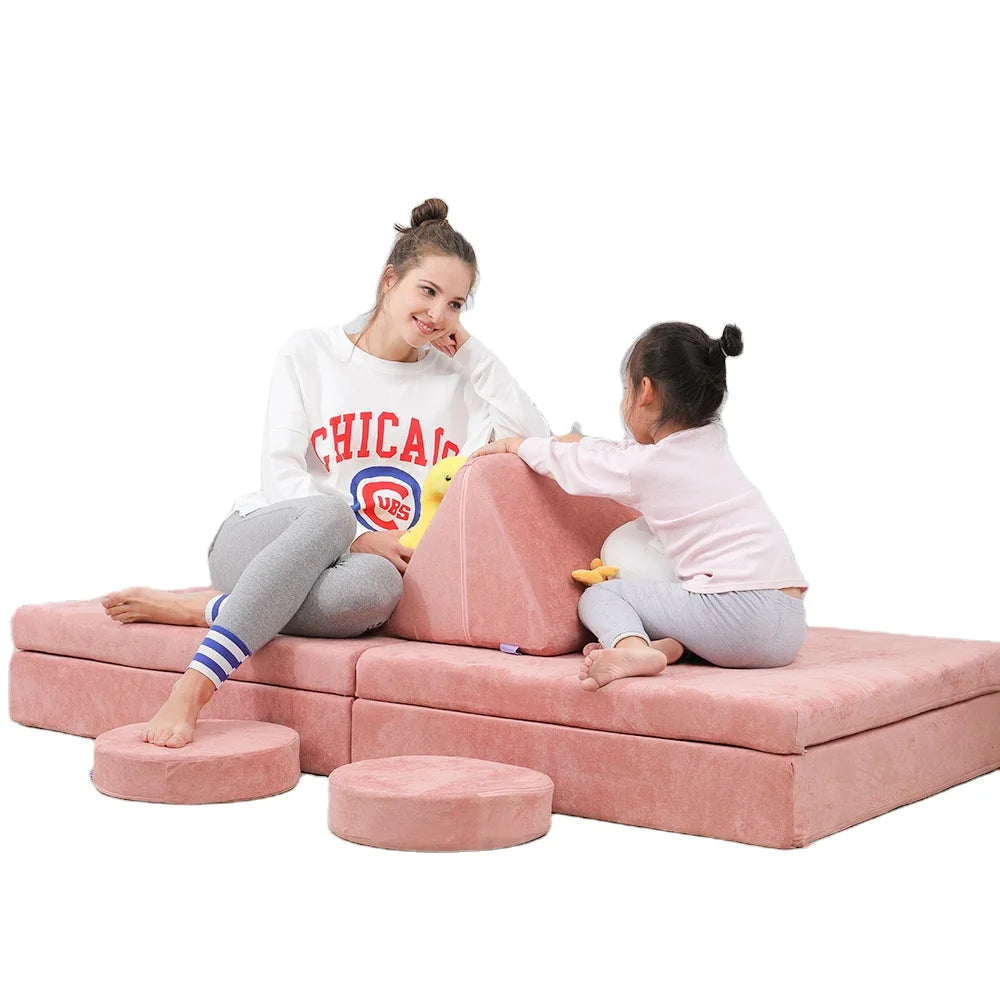 Fashion Kids Play Foam Couch Living Room Furniture Sofa Bed Folding Mattress Living Room Sofas Children Play Couch
