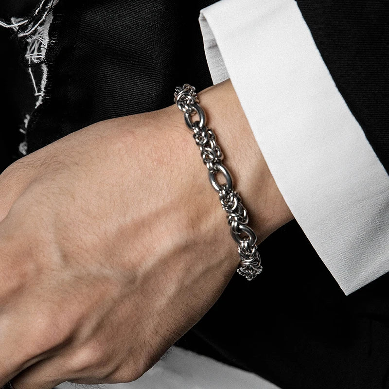 VAF Hip Hop Unique Imperial Bracelet Stainless Steel Woven Designer Charms Bracelets for Men