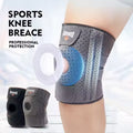 Adjustable Custom Logo Compression Knee Sleeves Sports Non-slip Protector with Silicone Breathable Knee Brace Support